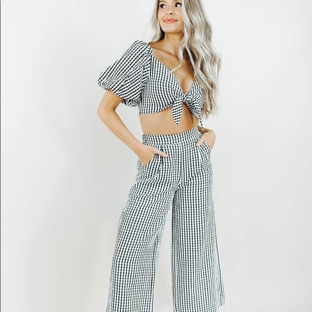 NWT Kittenish Southern Belle Gingham Set Size XL